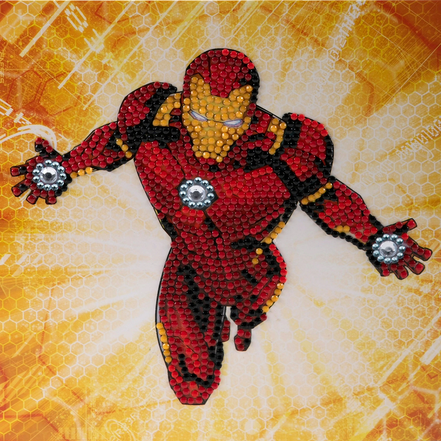 Iron Man 18 x 18cm Marvel Crystal Art Card Kit