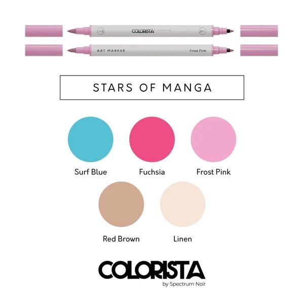 Stars of Manga - Colouring Kit (12 pc)