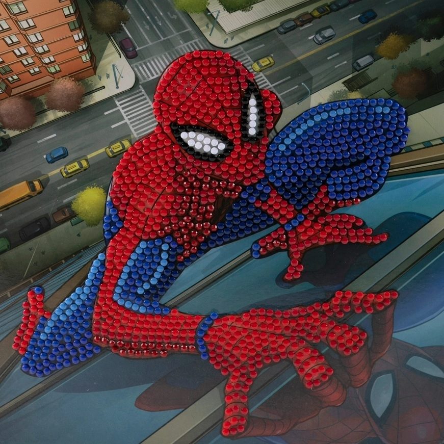 Spider-Man 18 x 18cm Marvel Crystal Art Card Kit