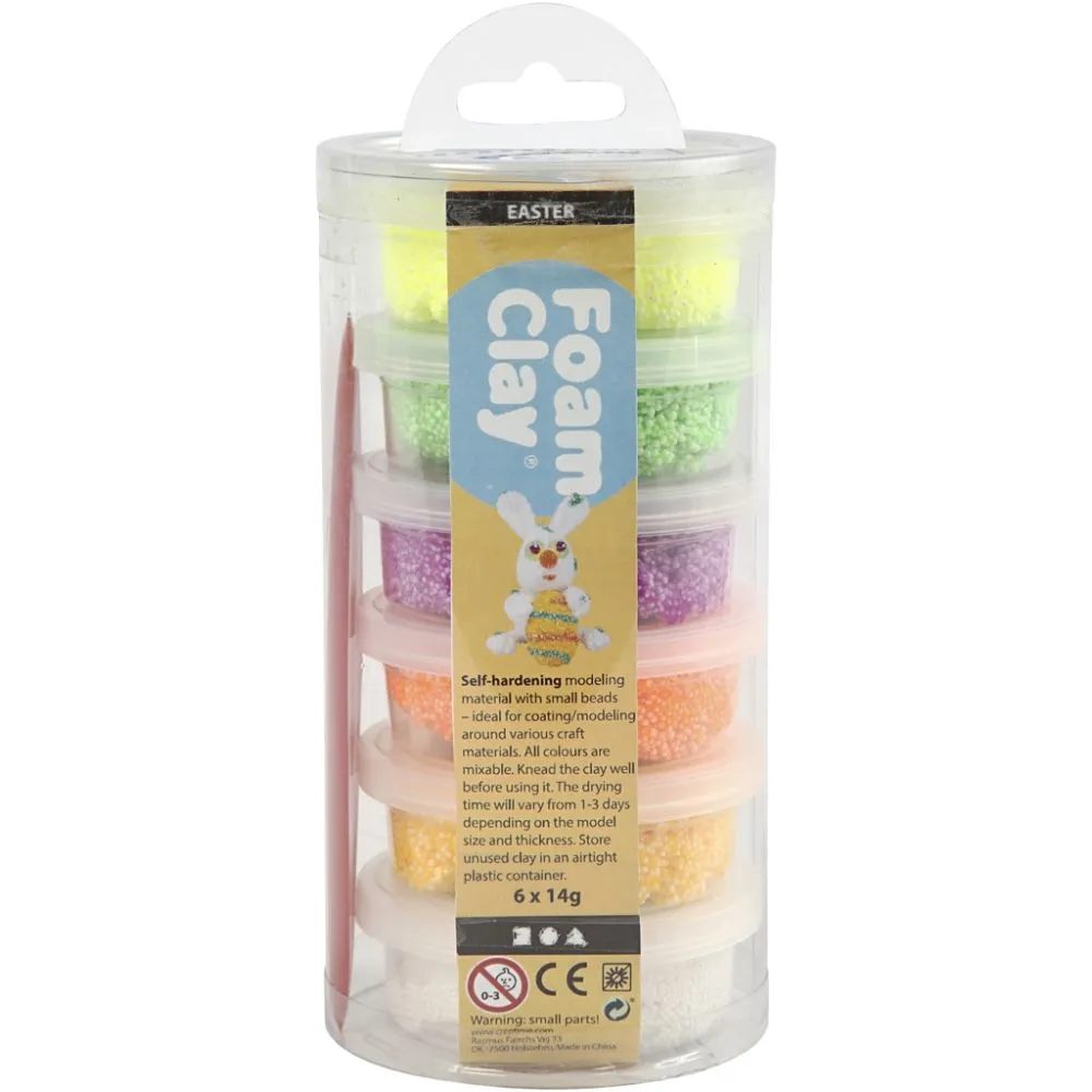 CH78845 Foam Clay, Spring Colours, Pack