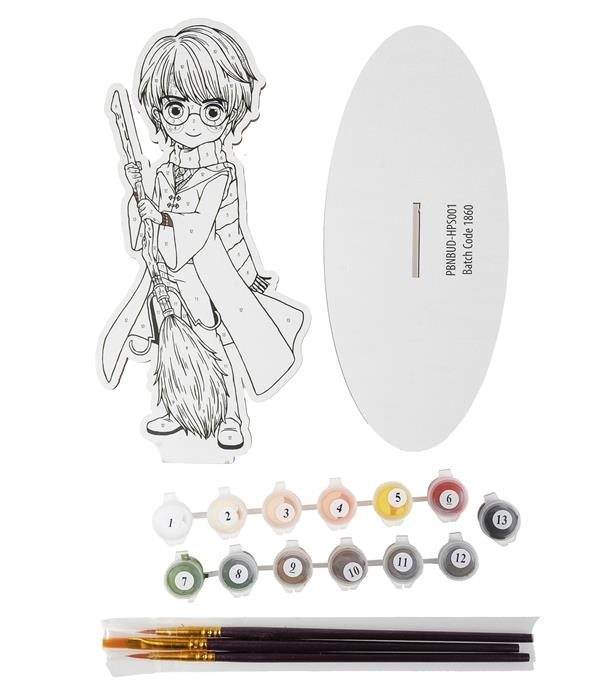 PBNBUD-HPS001 Harry Potter XL Paint by Numbers Buddy Kit- Contents