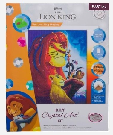 The Lion King Medley - Crystal Art Kit 40 x 50cm