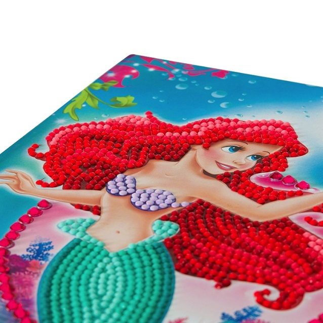 CANJ-DNY601 The Little Mermaid Disney Crystal Art Notebook Kit(closeup)
