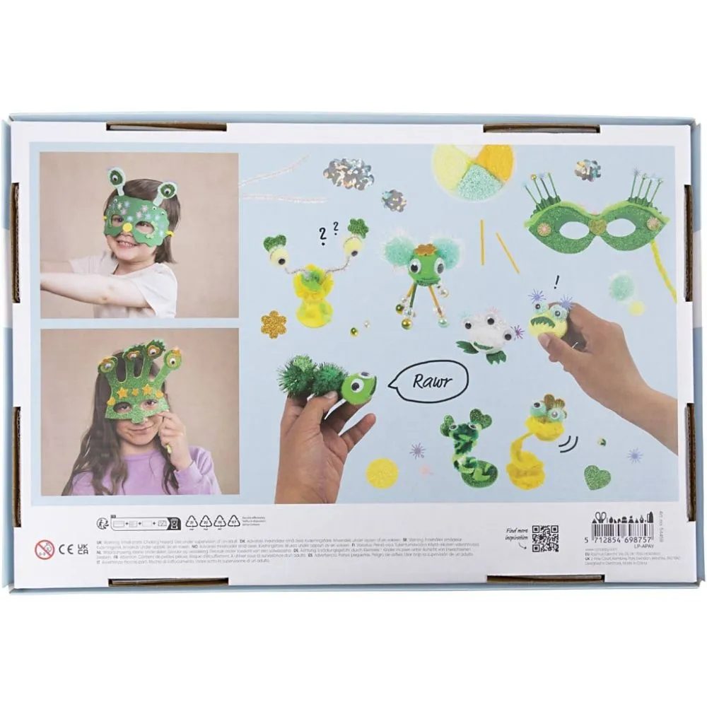 CH54459 Craft Mix Kit, Monsters, Assorted Colours Reverse