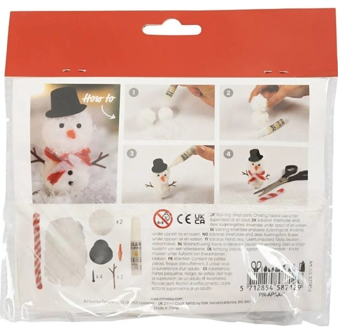 Snowman, Elf Door Mini Craft Kit