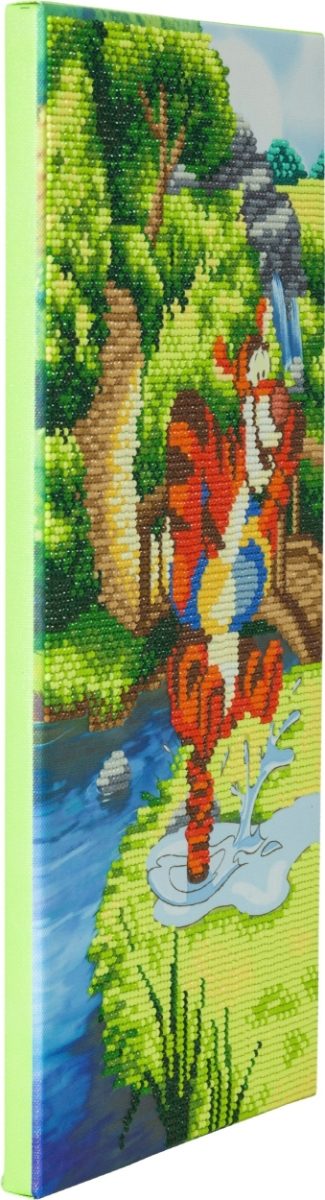 CAK-DNY950TT Bouncing Tigger - Disney Crystal Art Canvas Kit Trio angled