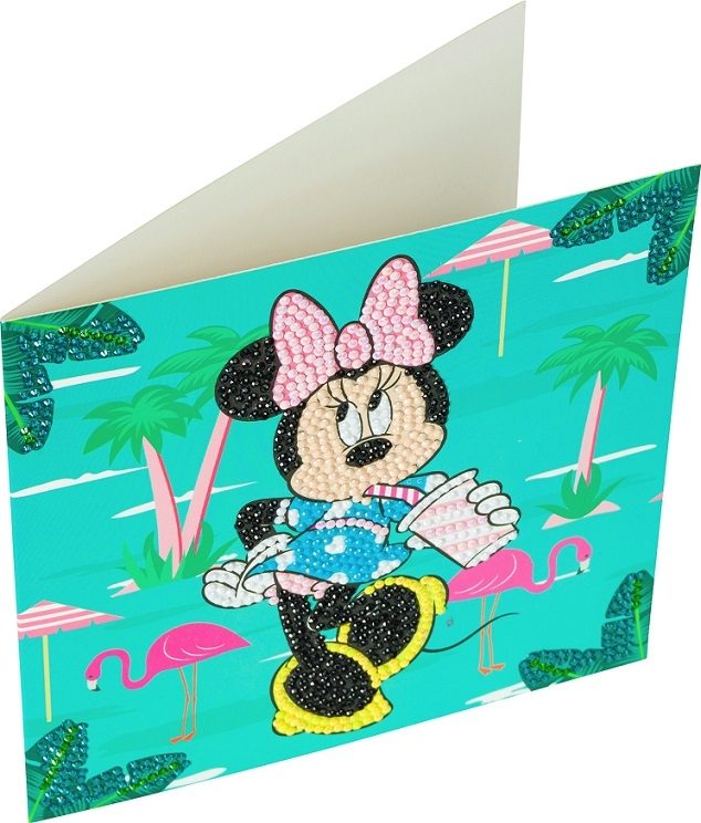 Minnie on Holiday - Disney Crystal Art Card Kit 