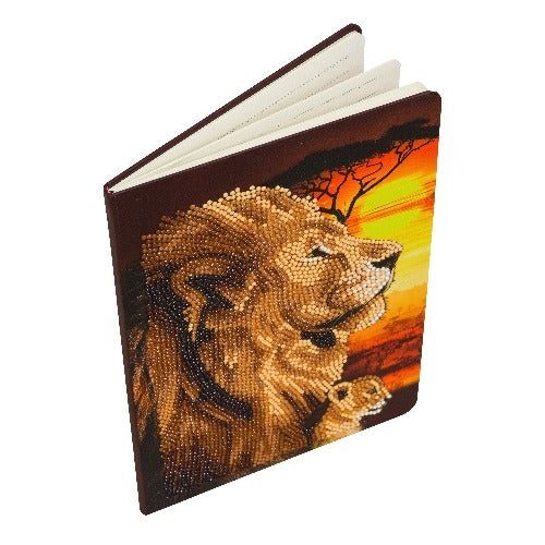 Lions of the Savannah - Crystal Art Notebook Kit