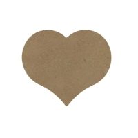 Heart - Wooden Craft Template (15 x 14cm)