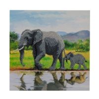 CCK-A51 Elephants Crystal Art Card Kit pic