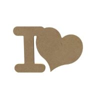 CH1434417 I Love You (I Heart You) Wooden Craft Template