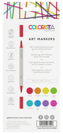 Brilliant Hues - Art Marker (8 pc)