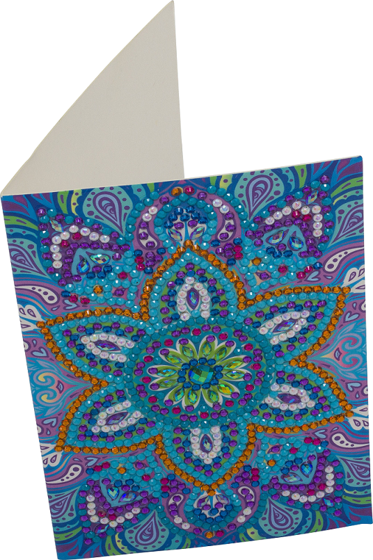 Blue Mandala - Crystal Art Card  Kit 10 x 15cm