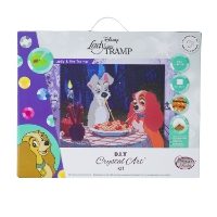 CAK-DNY706L Lady & The Tramp Disney Crystal Art Canvas Kit (packaging)