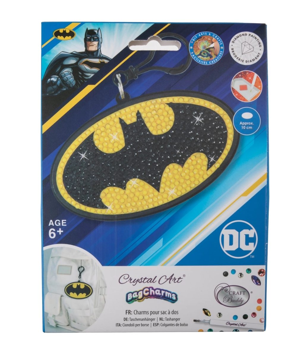 CABC-DCU001 Batman Crystal Art Bag Charm Packaging