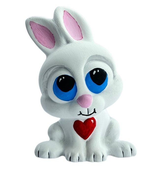 C-7051 Bunny Cutie- Bisqueware Paint Your Own Pottery Collectible PYOP Ceramic Blanks