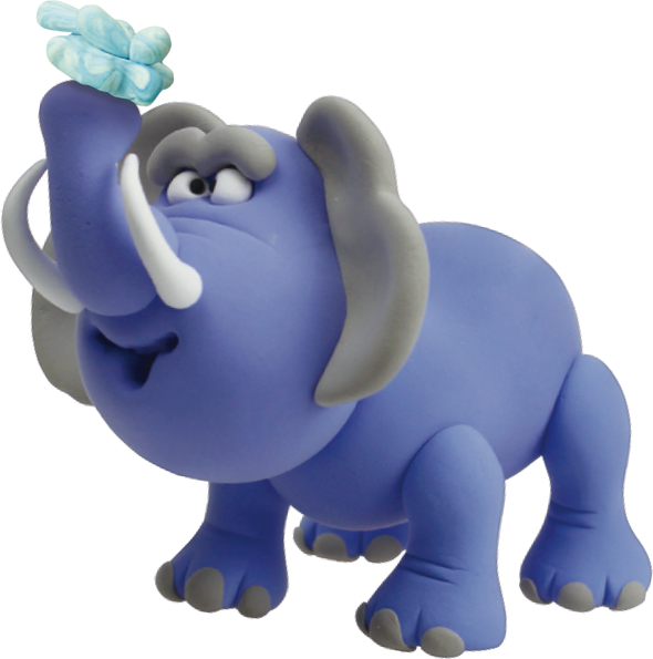 Elephant - Jumping Clay Modelling Kit