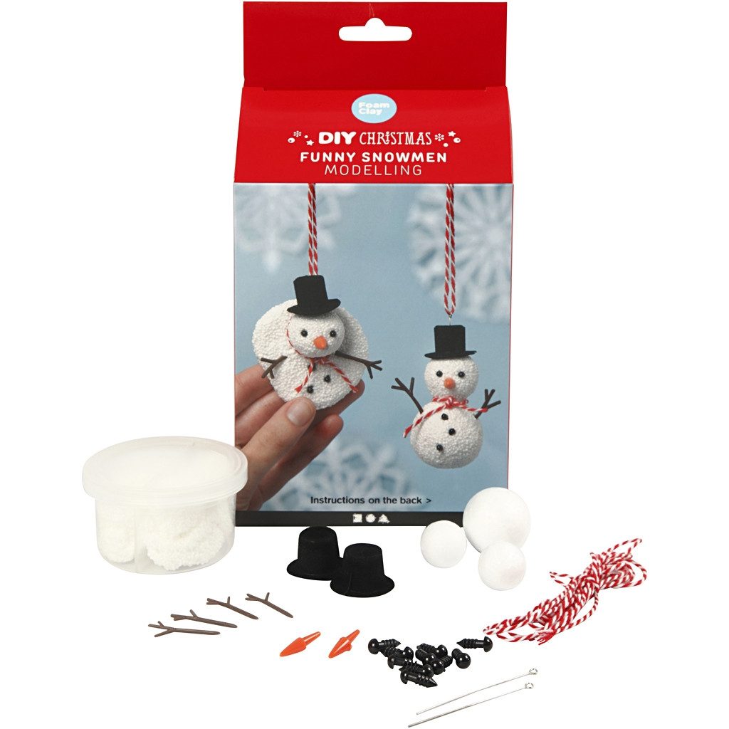 CH100767 Funny Snowmen Foam Clay Modelling Kit