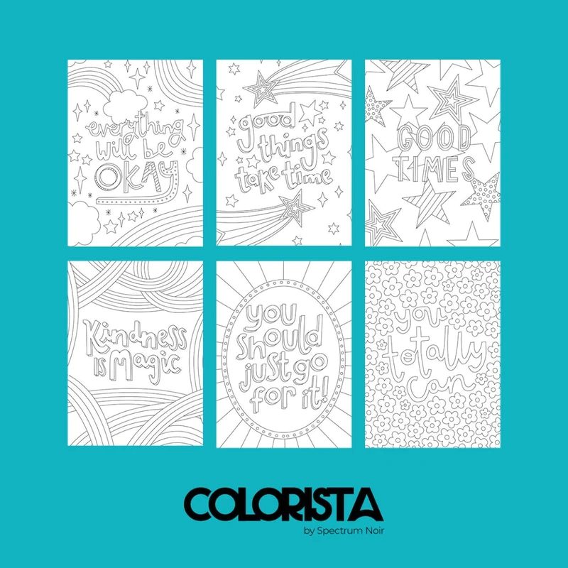 Positive Vibes - Colouring Kit (12 pc)