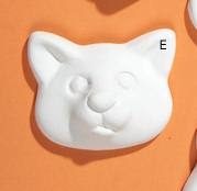 BISQUIES CAT FACE 1.5" w