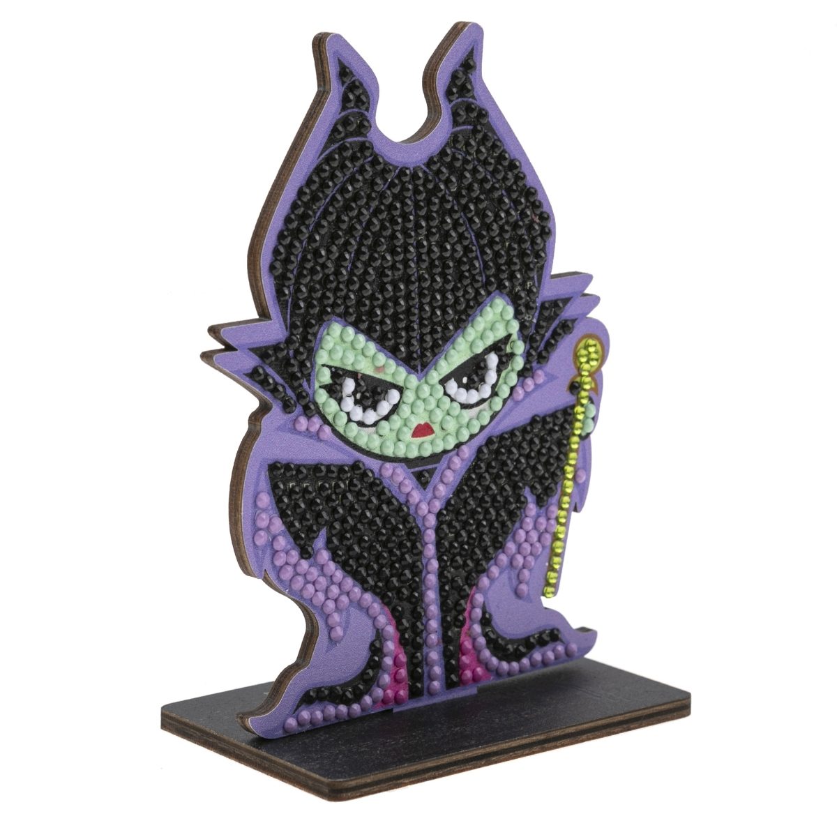 CAFGR-DNY010 Maleficent Crystal Art Buddy Kit angled