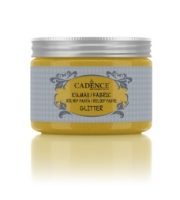 Gold Glitter Relief Fabric Paste 150ml