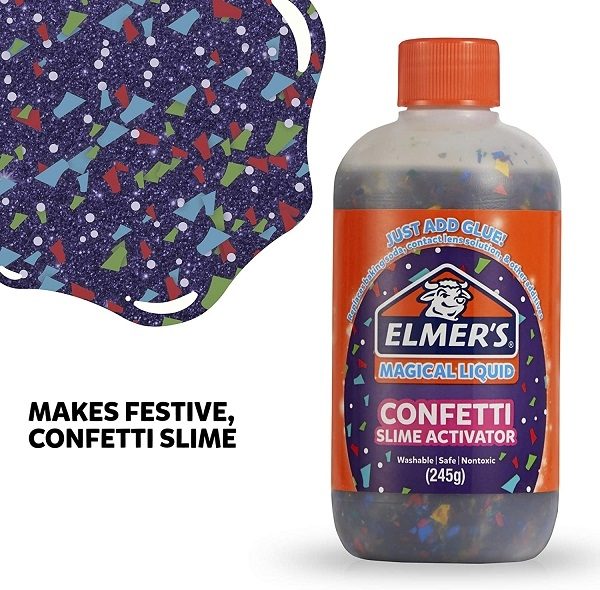 Elmers Confetti Magical Liquid for Slime Making 245g