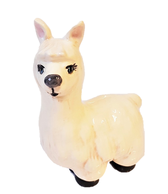 Llama Party Animal- Bisque Pottery Ceramics for Painting - Cromartie  Hobbycraft Limited