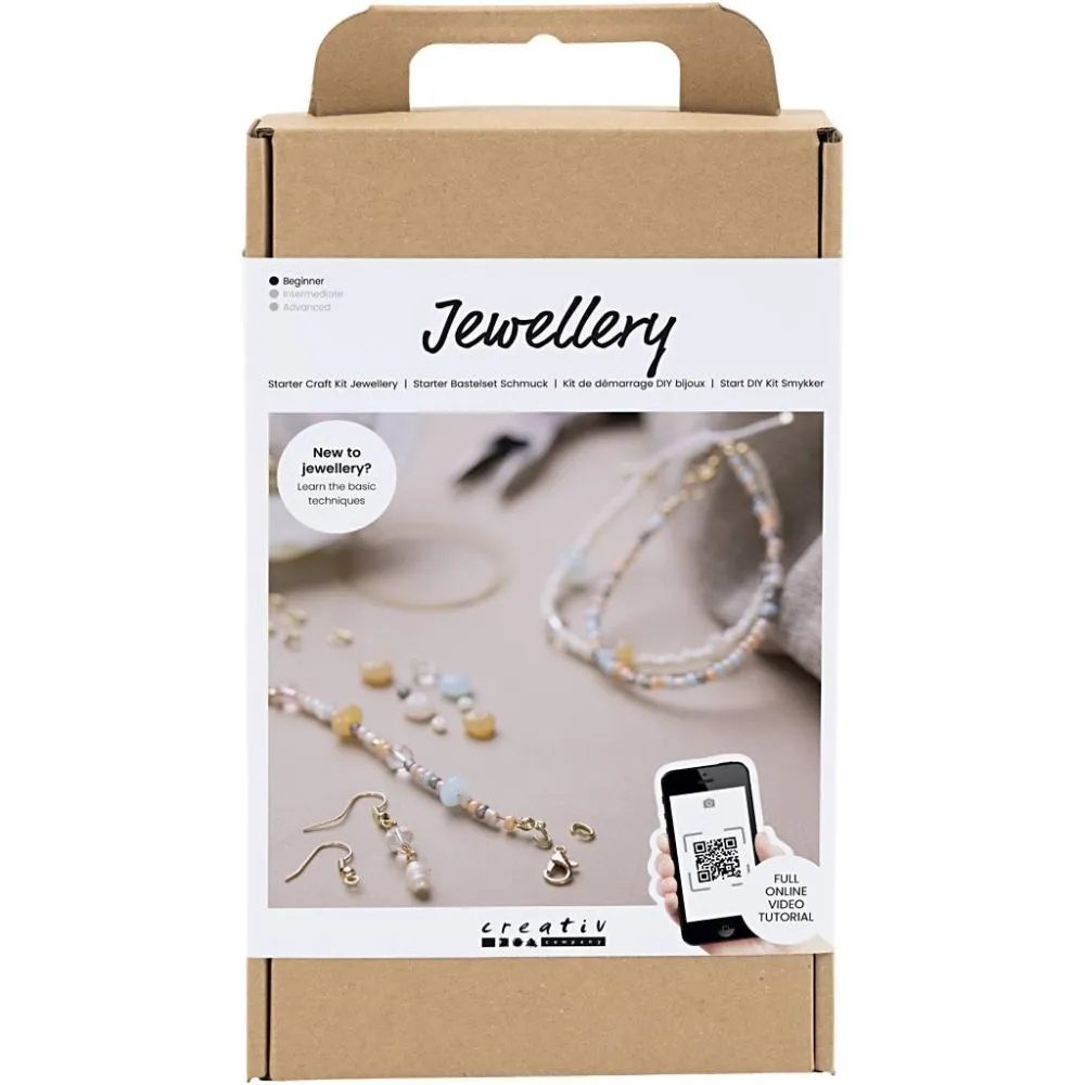 CH970856 Jewellery Starter Craft Kit, Classic Beads, Make Your Own Jewellery