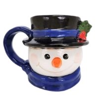 Vintage Snowman Mug (14oz) Bisqueware Paint Your Own Pottery Ceramic Blank