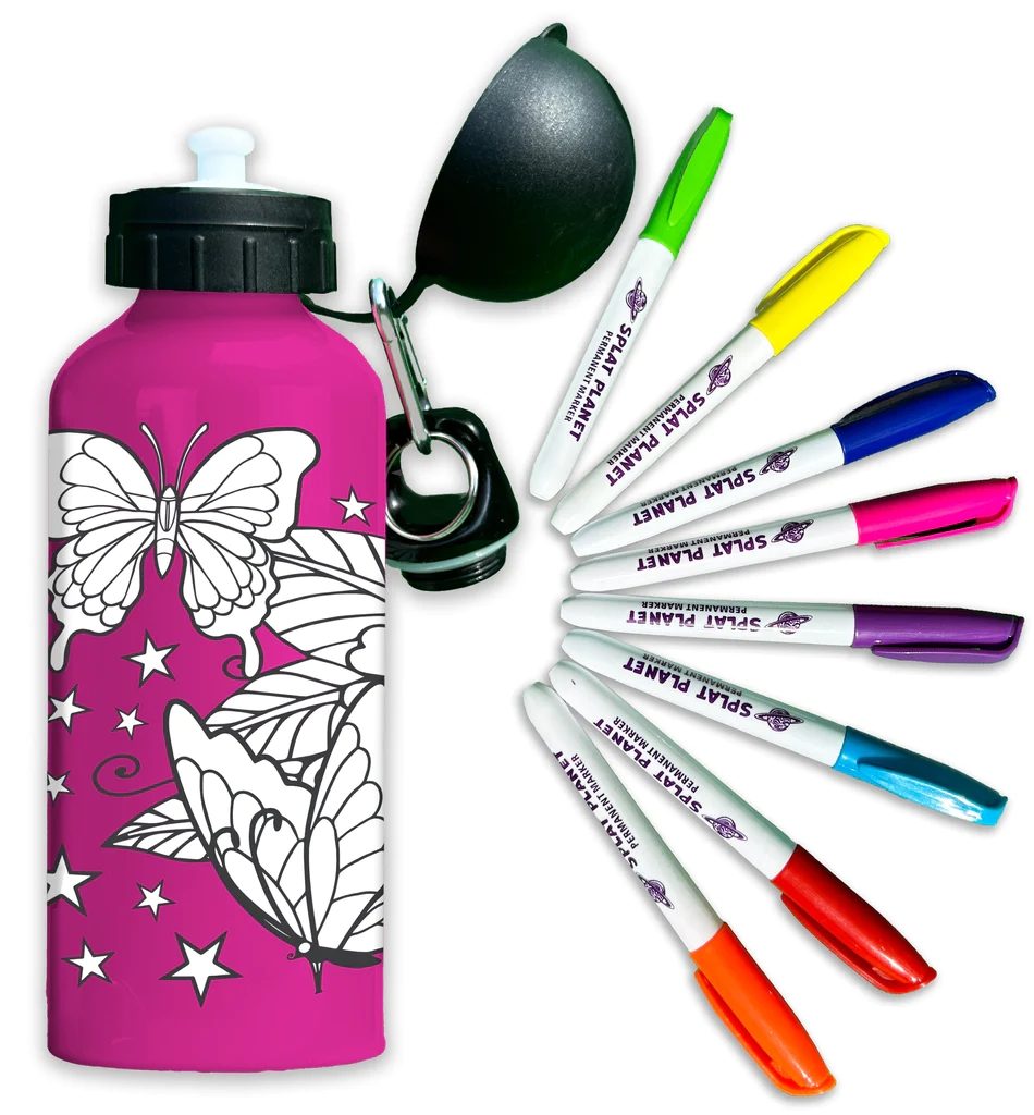 Butterfly Create Your Own Water Bottle Set (600ml)