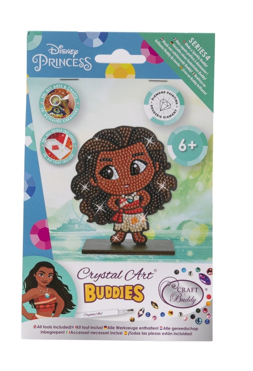 CAFGR-DNY041 Moana- Disney Crystal Art Buddy Kit packaging