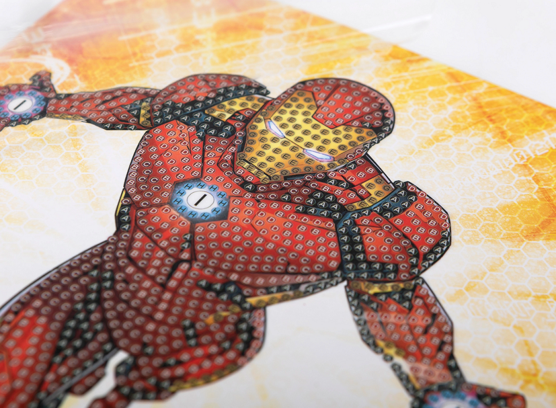 Iron Man 18 x 18cm Marvel Crystal Art Card Kit