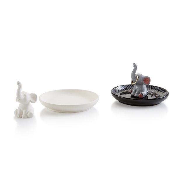 5326 Elephant Tiny Topper with Ring Holder Dish
