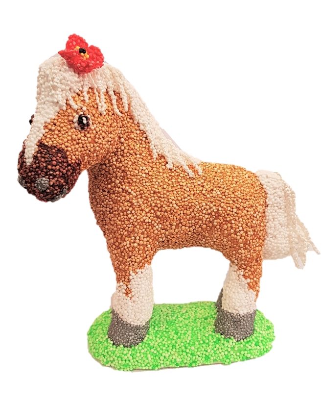 7369 Horse Party Animal in Foam Clay