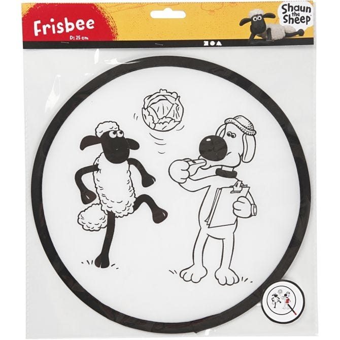 CH474314 Frisbee with design for decorating 25cm