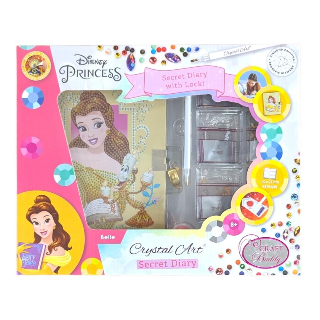 Belle - Disney Crystal Art Secret Diary Kit packaging