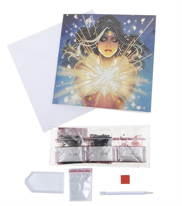 CCK-DCU301 Wonder Woman DC Series Crystal Art Card Kit Contents
