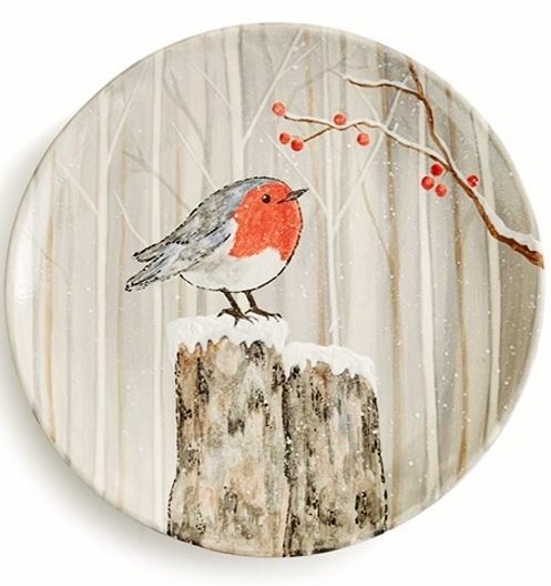 Winter Robin Plate