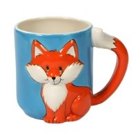 MB1395 Fox Mug Paint Your Own Pottery Bisqueware