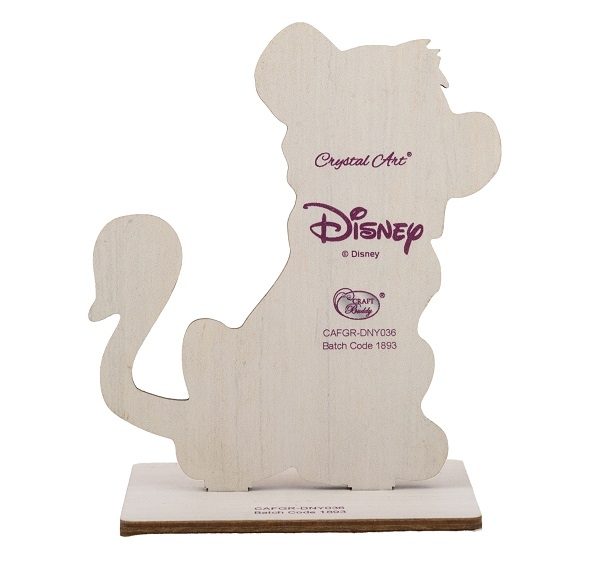 CAFGR-DNY036 Simba- Disney Crystal Art Buddy Kit template