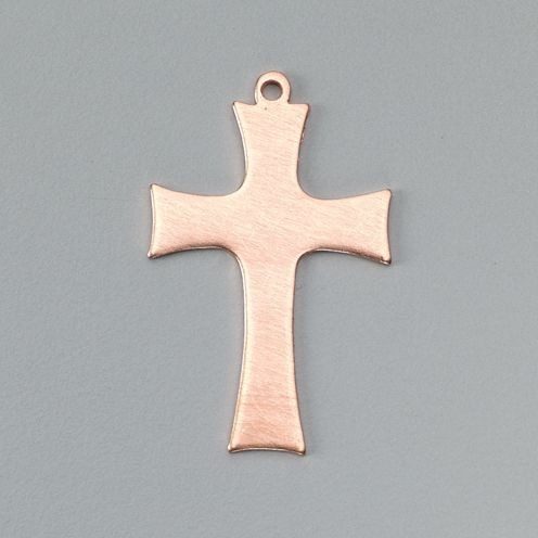 9934042 Copper Cross Pendant- Enamelling Accessories