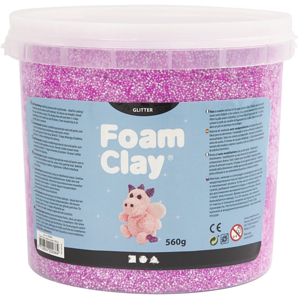 780840 Purple Glitter Fom Clay