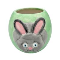 Cute Bunny Planter Bisqueware Ceramic PYOP