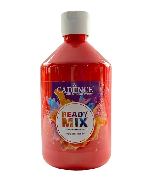 Primary Red Ready Mix Acrylic Paint  500ml