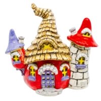 5373 Gnome Castle Lantern Paint Your Own Pottery Bisqueware