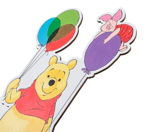 PBNBUD-DNY001-Winnie the Pooh Paint By Numbers Buddy- Finished Closeup