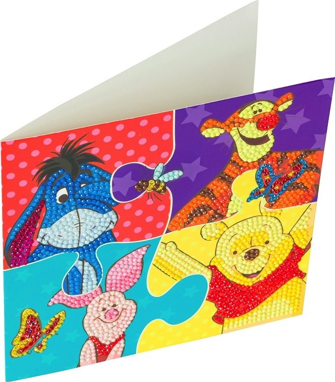 Winnie the Pooh Puzzle - Disney Crystal Art Card Kit
