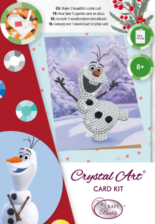 Winter Olaf 10 x 15cm Crystal Art Card Kit