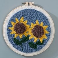 Sunflowers - Punch Needle Kit - 20 x 20cm